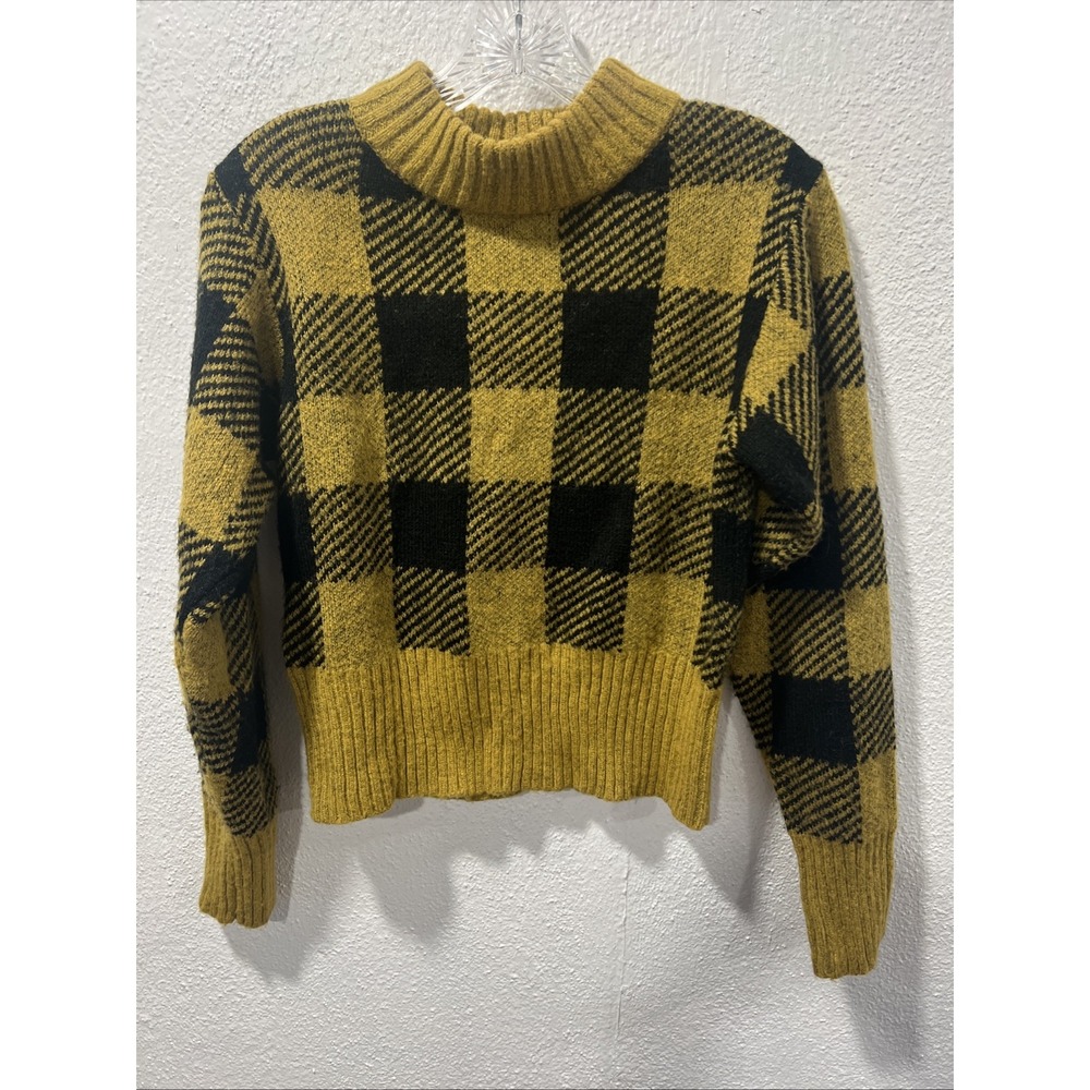 POOF New York Womens Yellow &Black Sweater Size S Preowned